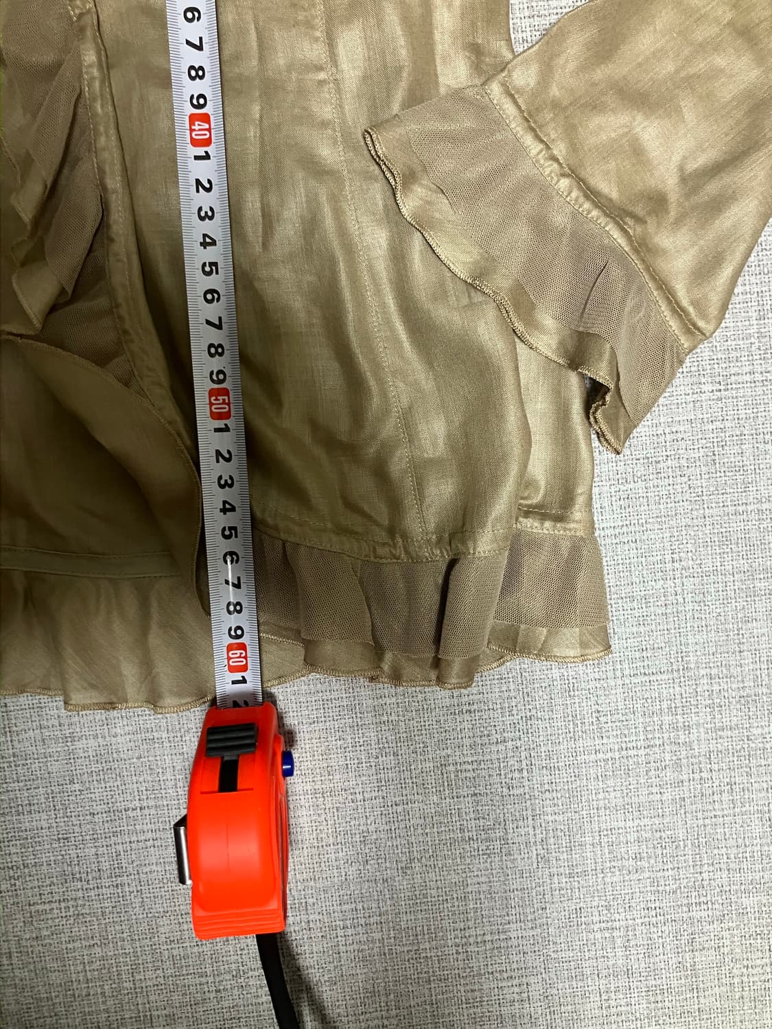 일본빈티지 Ieiiberi 하구미모리걸 달천깔페어리 코사지러플가디건 상품이미지3