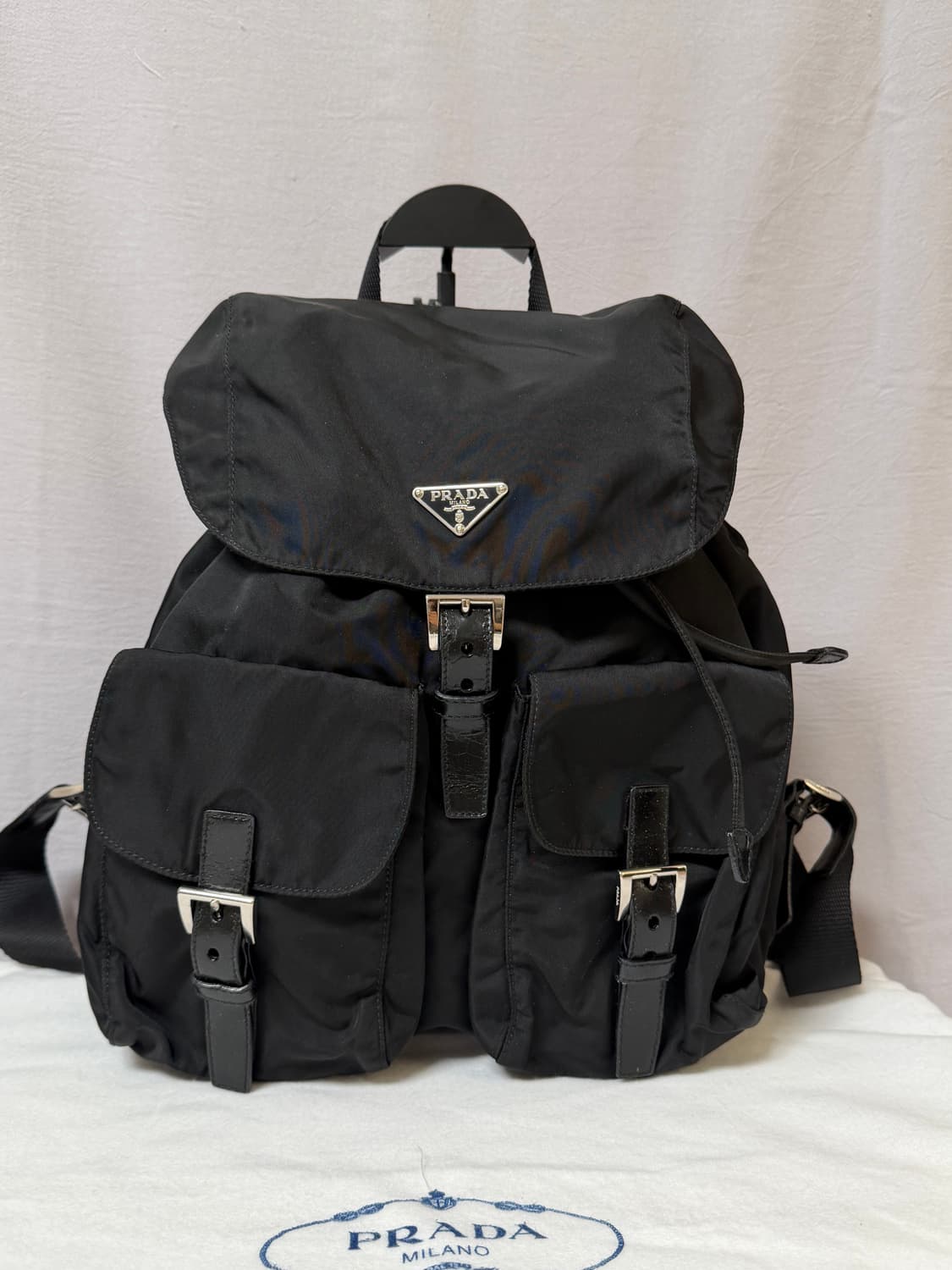 (A급) 프라다 투포켓 포코노 나일론 백팩 미디엄 상품이미지2