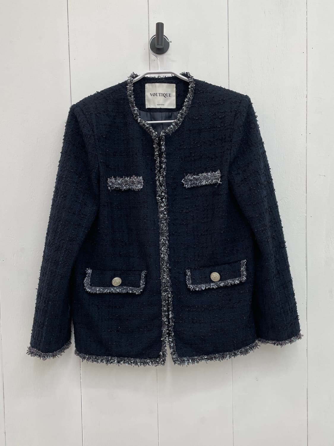 임블리 보티크(VOUTIQUE) 프리미엄 노카라 트위드 자켓 상품이미지2