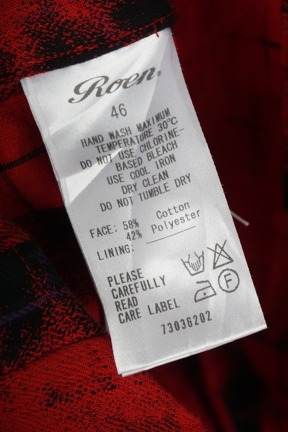  ROEN skull rhinestone flannel shirt 상품이미지8