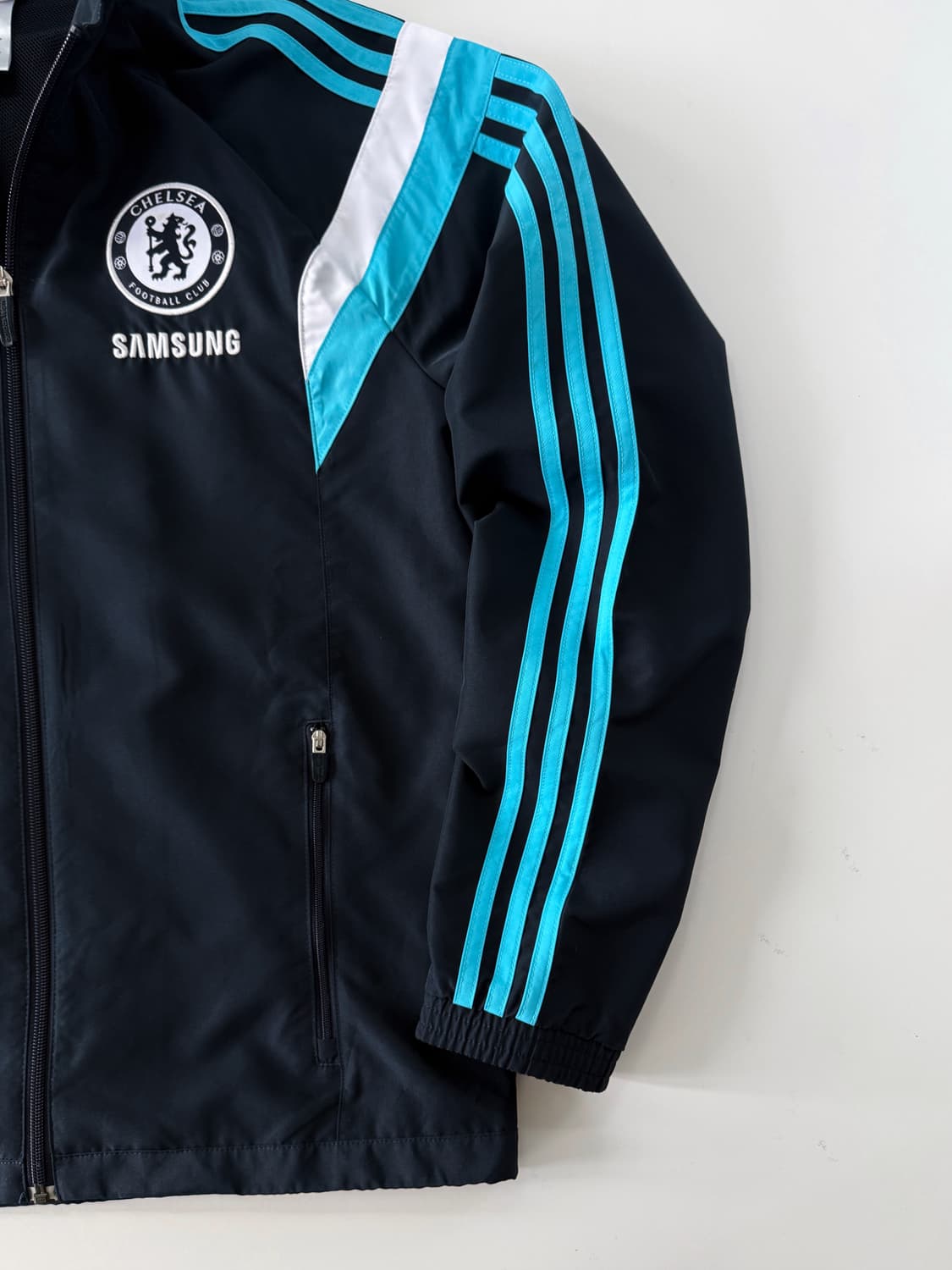 아디다스 루즈핏 첼시 네이비 나일론 트랙 자켓 상품이미지3