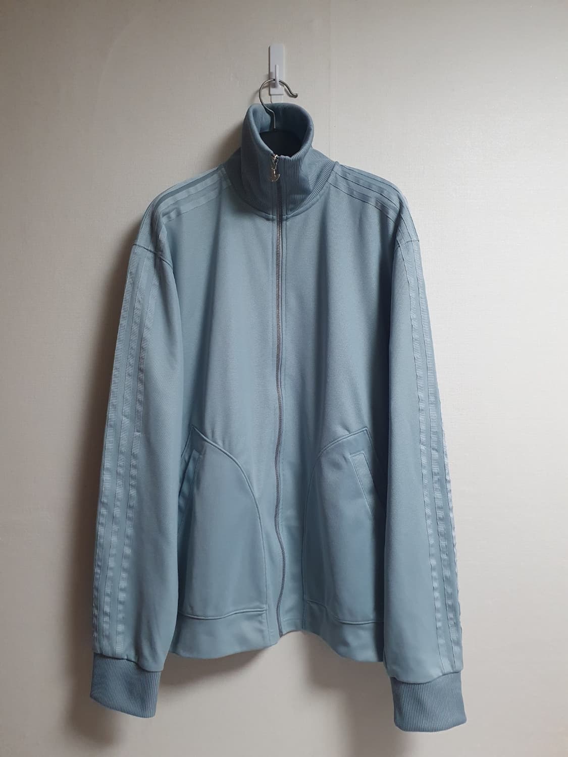 아디다스 베켄바우어 져지 삼선 트랙탑 져지 아이스블루 XL 상품이미지2