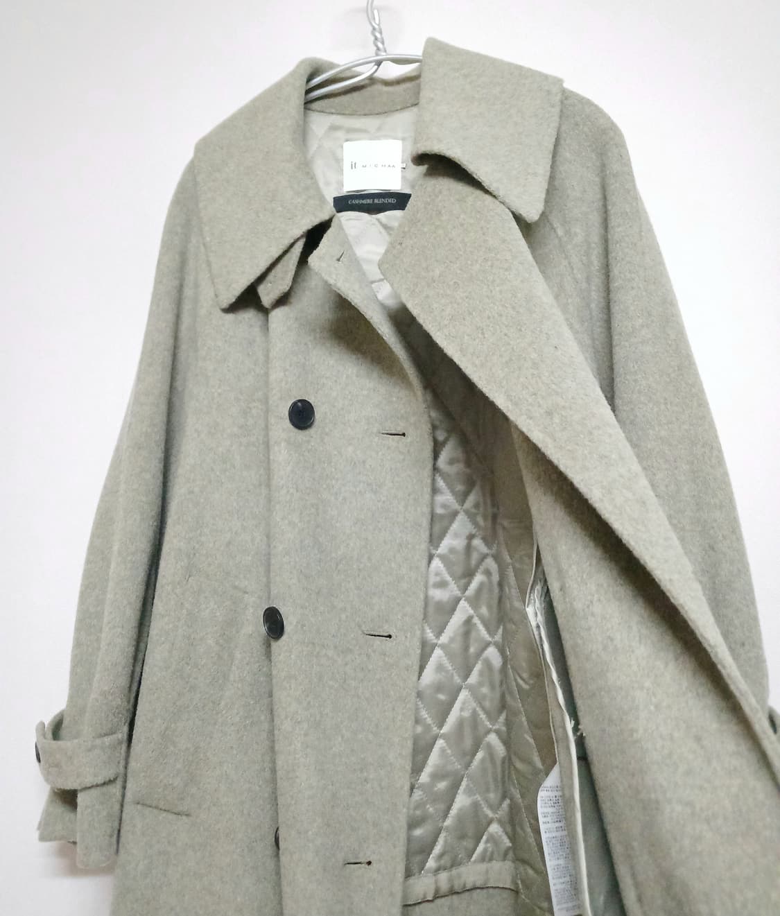 잇미샤 it MICHAA 캐시미어혼방 더블 패딩 코트 상품이미지3