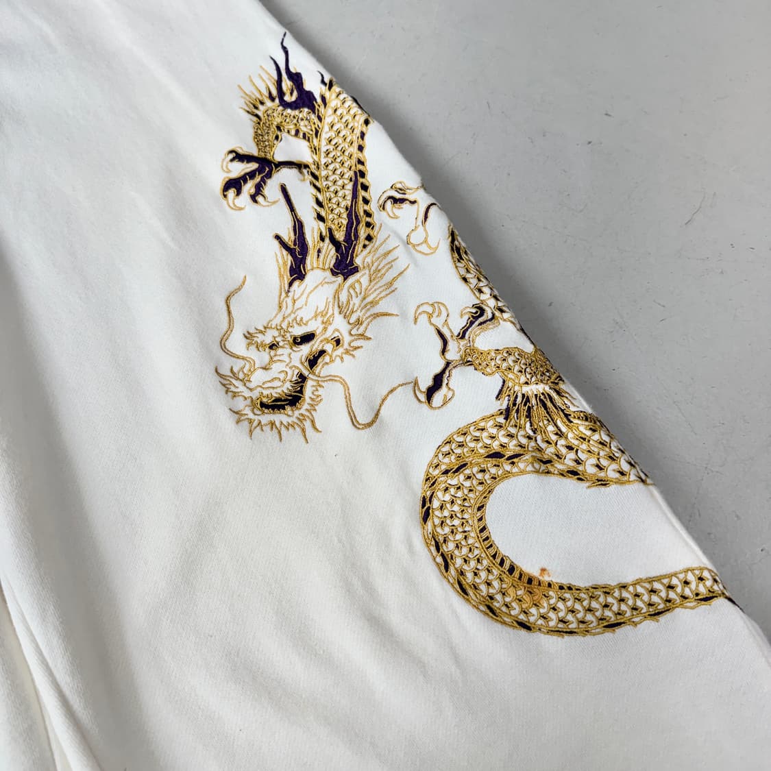 카라쿠리타마시 용자수 드래곤 오리엔탈 와이드 트랙팬츠 상품이미지4