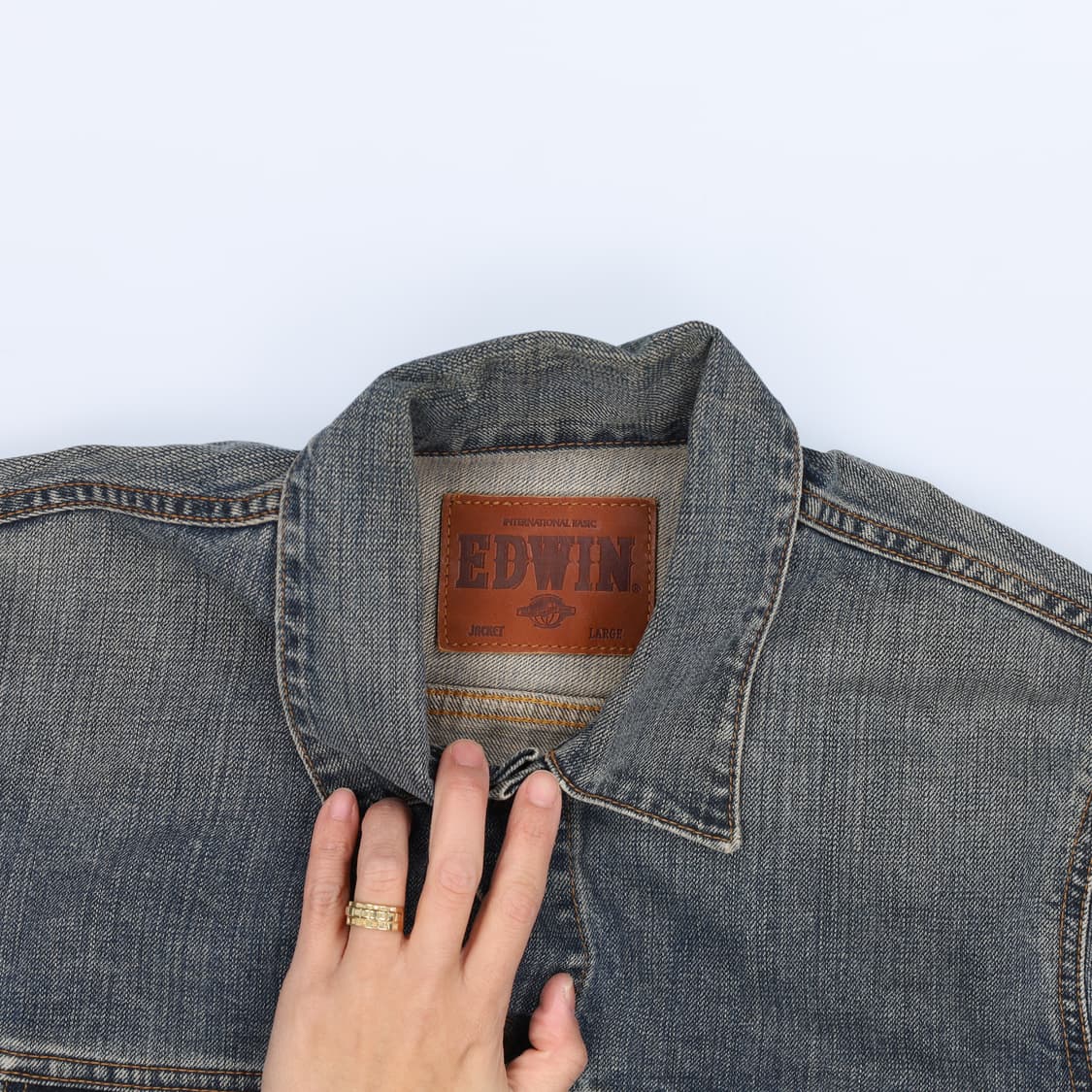 [L] 에드윈 여성 데님자켓 청자켓 0115H1 상품이미지3