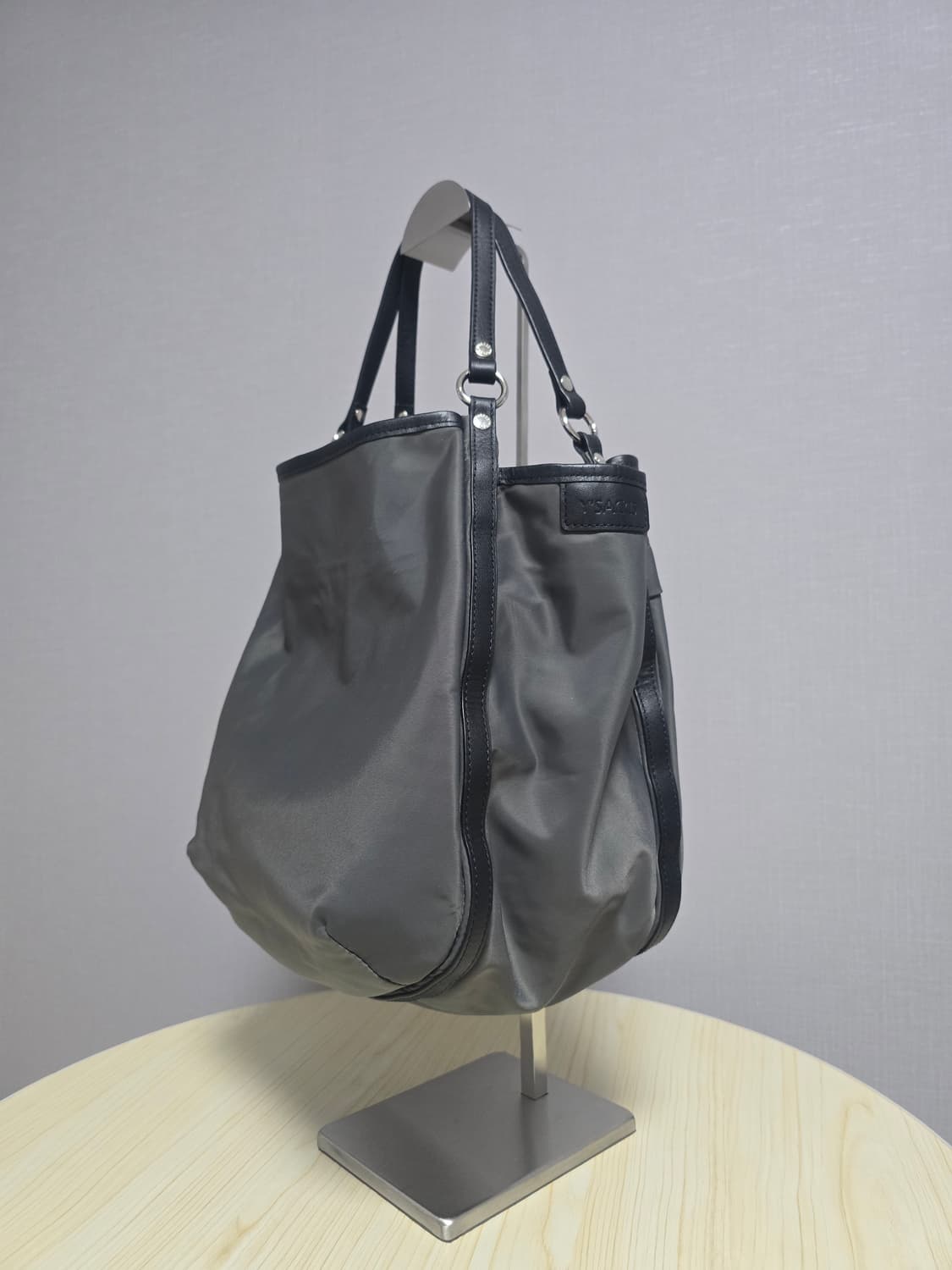 Y'saccs by Yohji Yamamoto 레더콤비 토트백 상품이미지1