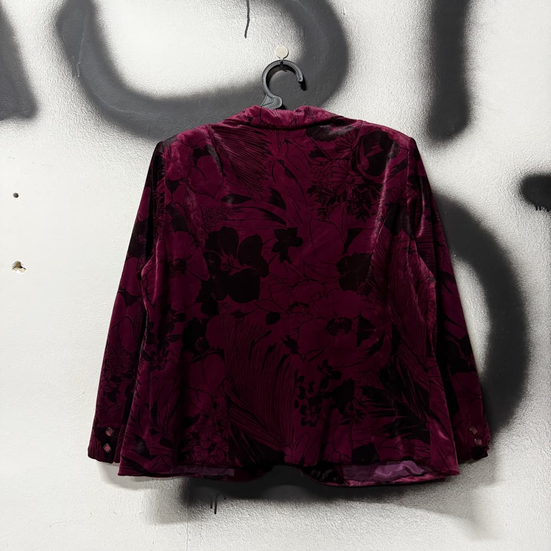 VTG 빈티지 플럼 벨벳 블레이저 자켓 상품이미지2