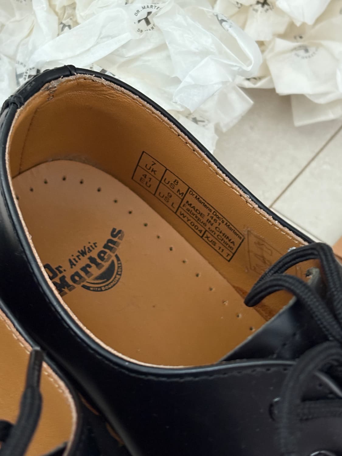 닥터마틴 1461 스무스 블랙 uk7 상품이미지3