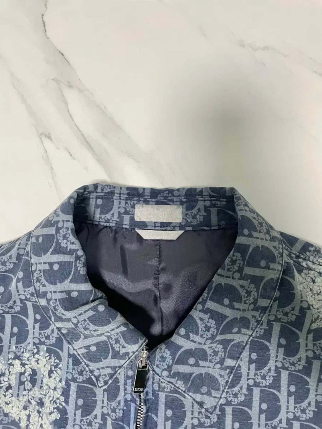 국내미발매 디올 x 데님티어스 오블리크 블루종 자켓 56 새상품 상품이미지3