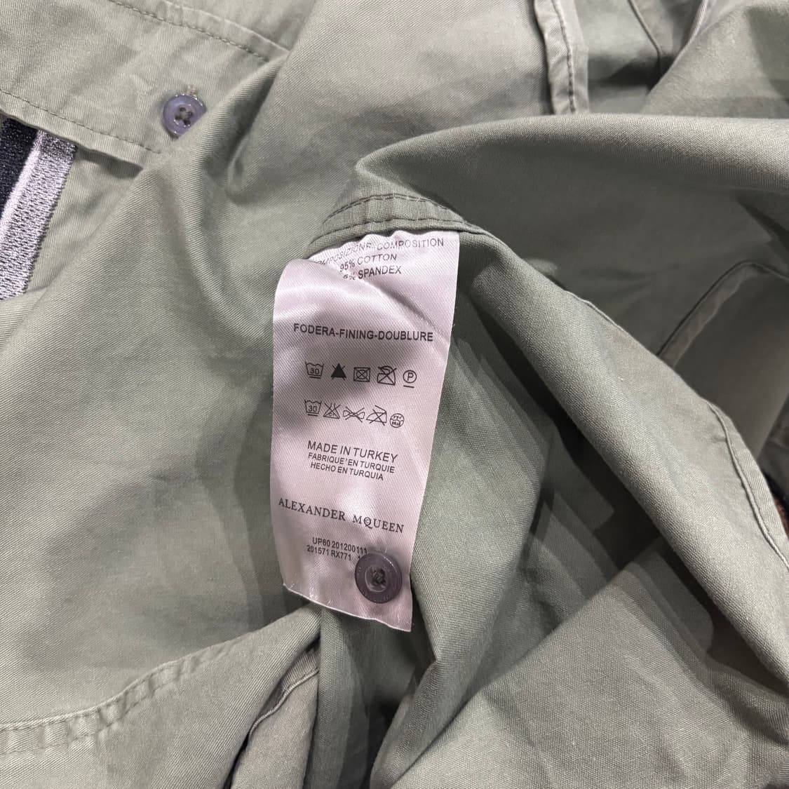 알렉산더 맥퀸 빈티지 그런지 패치 셔츠 상품이미지10