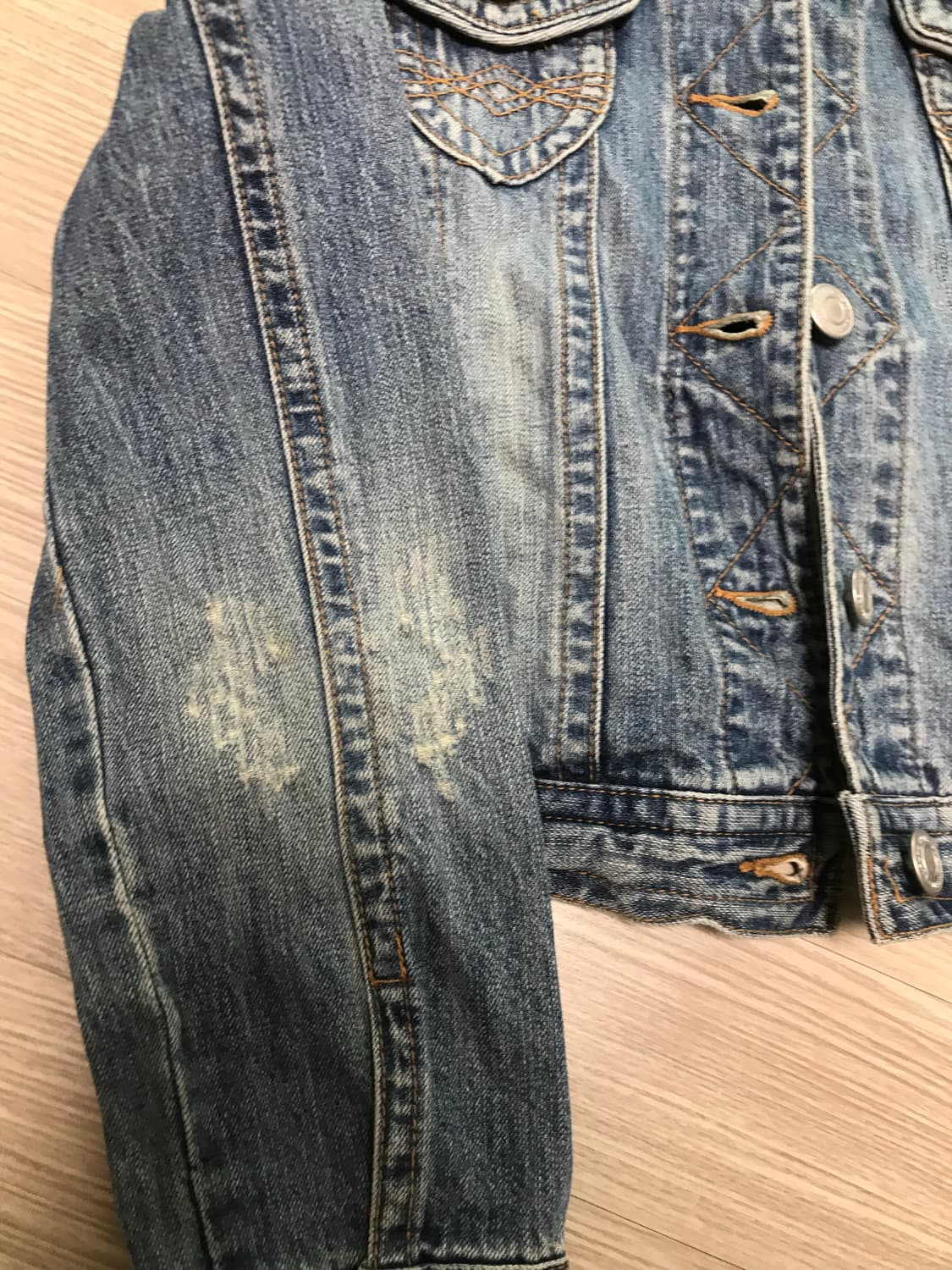 빈티지 데님 자켓 상품이미지5