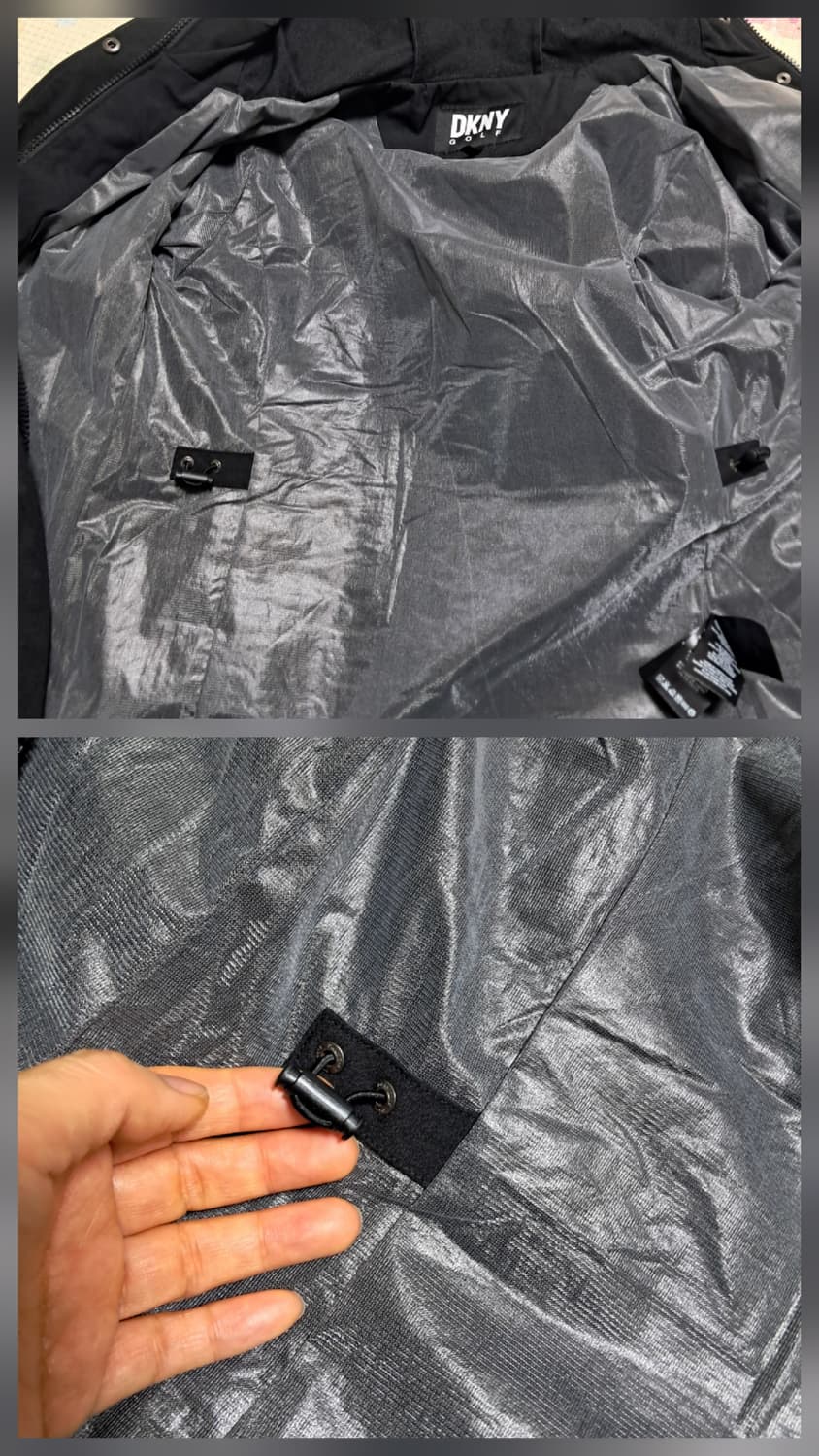 (거의새제품)DKNY 골프 여성점퍼 자켓 후드집업 M 상품이미지8