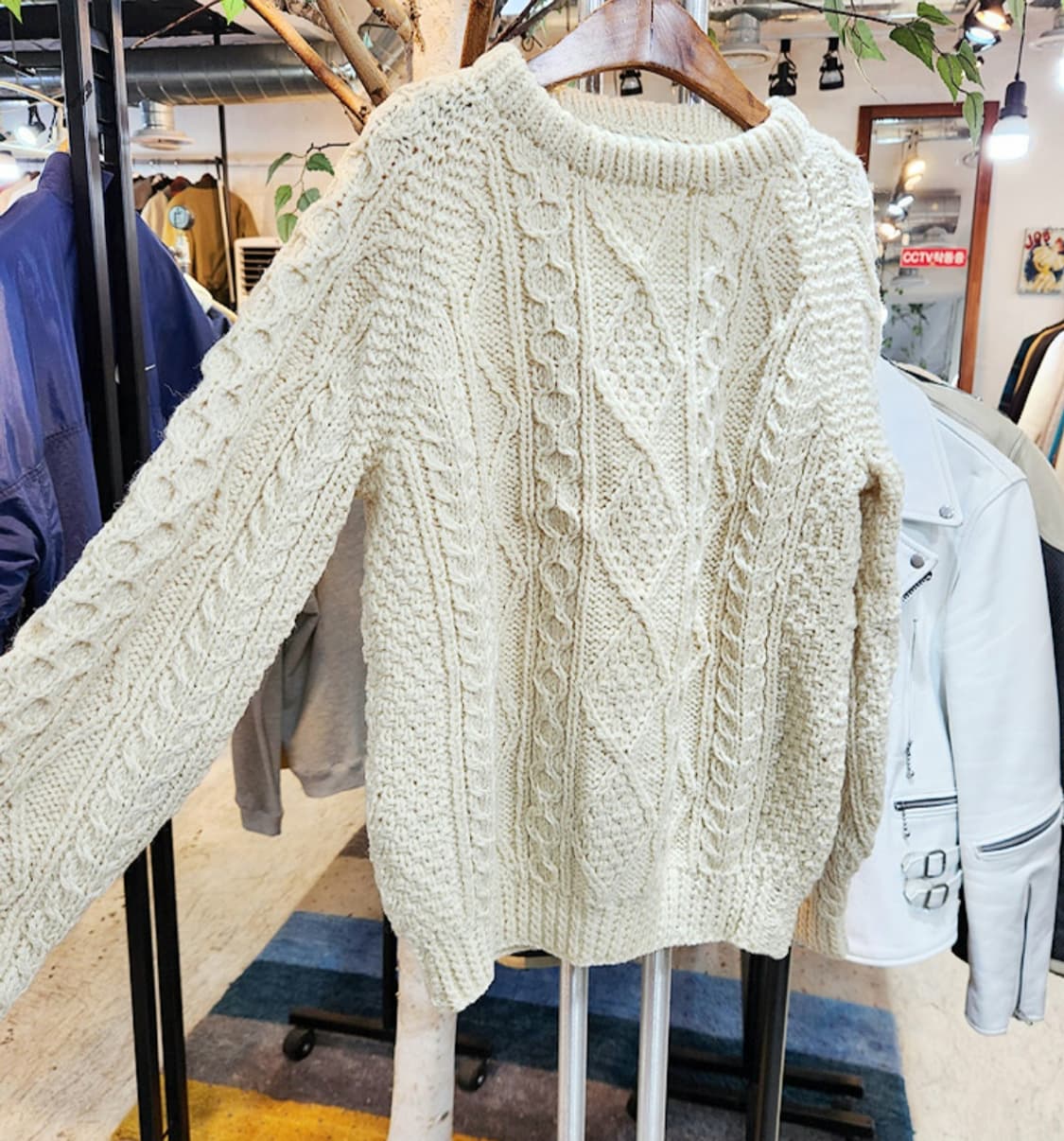 Kinvara 도톰한 아일랜드산 핸드메이드  빈티지 스웨터 상품이미지6