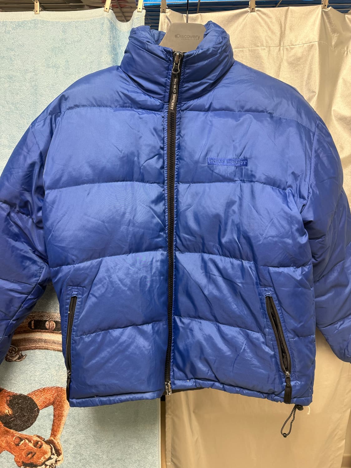 폴로 스포츠 패딩 블루 (실착있음) 상품이미지1