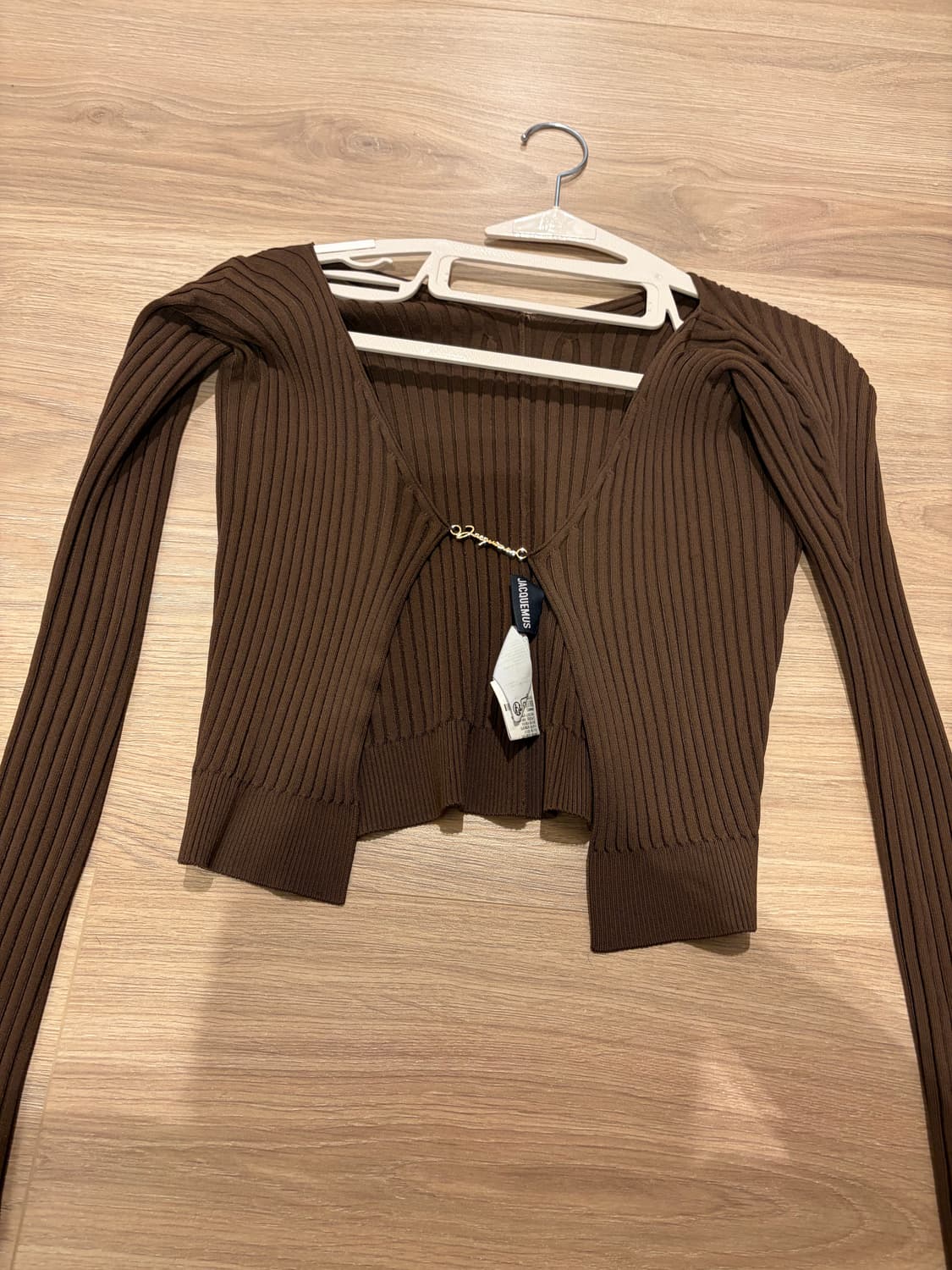 자크뮈스 브라운 롱 슬리브 가디건 32 상품이미지1