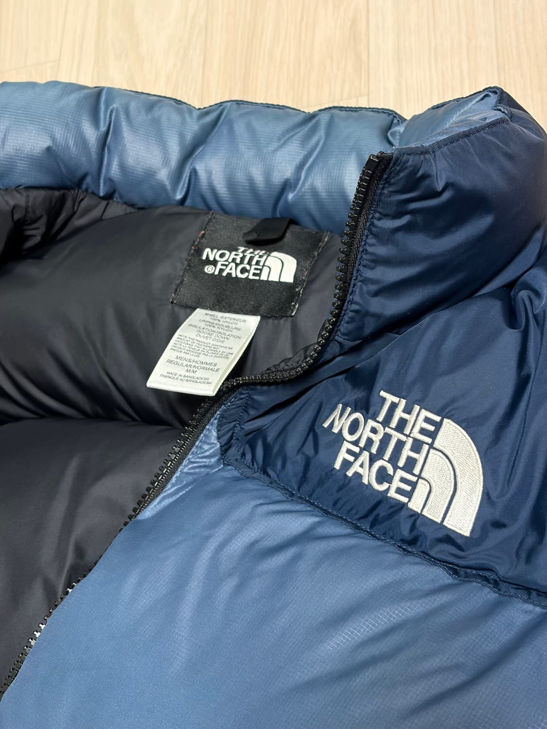 [M] 노스페이스 눕시 700 센터 로고 블루 네이비 (국내 L) 상품이미지5