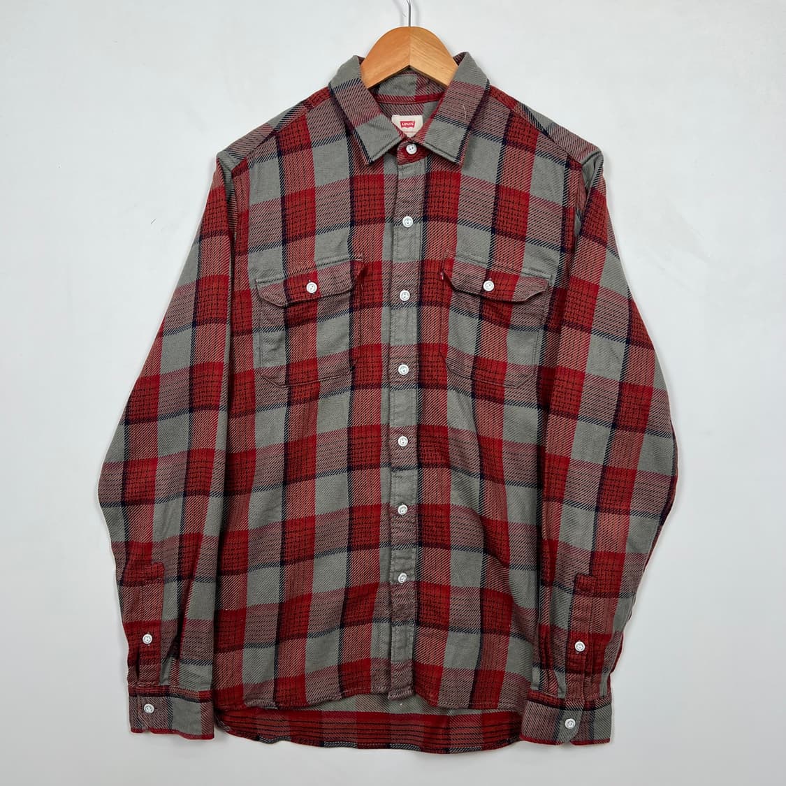 Levis 리바이스 워크 투 포켓 플란넬 체크 셔츠 상품이미지1