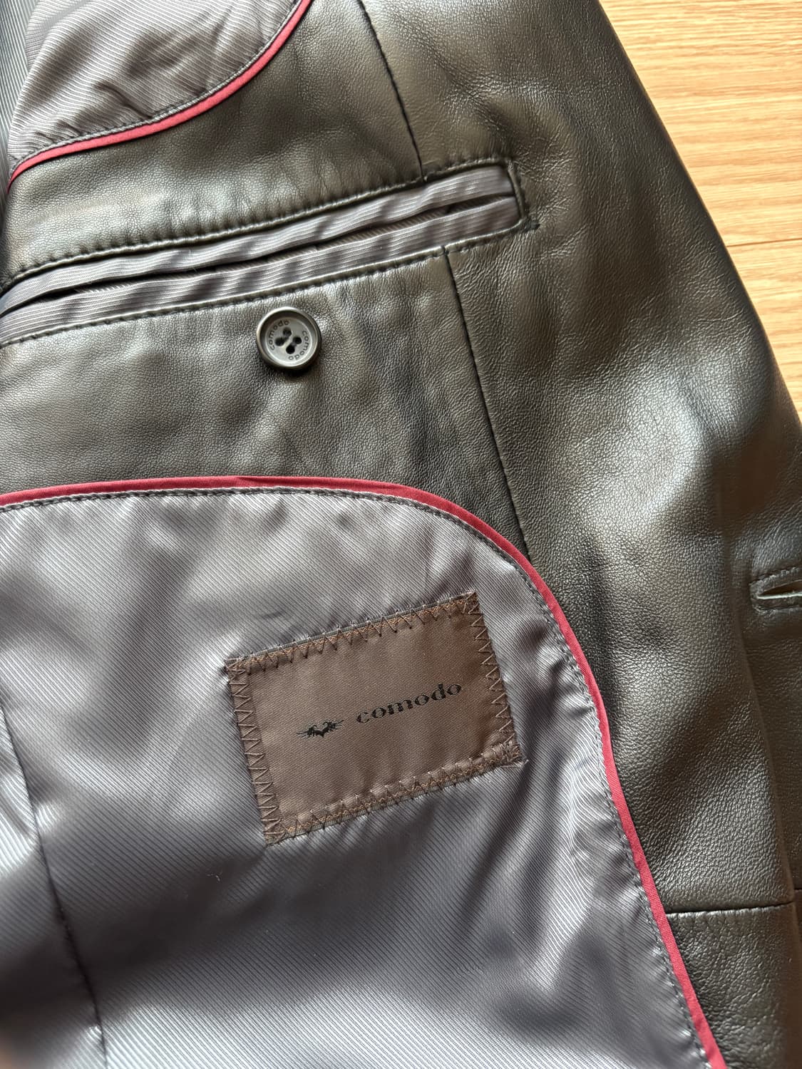 빈티지 블랙 가죽 자켓 블레이저 상품이미지7