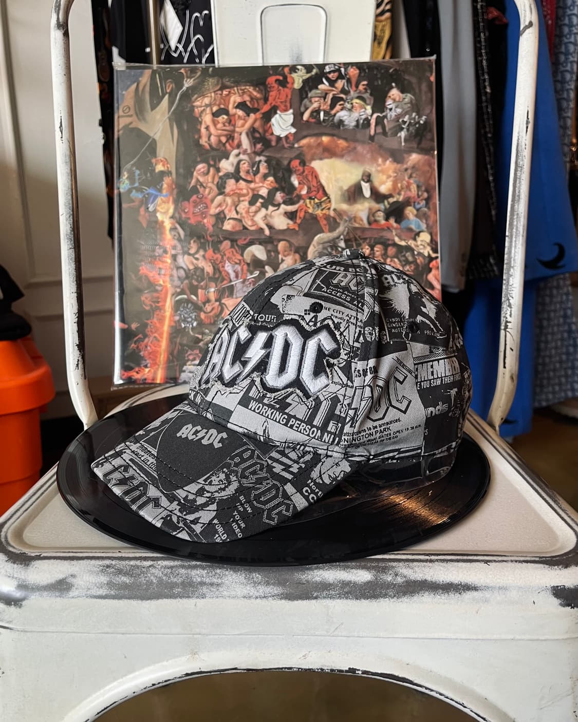 2000s AC/DC Official Collage Print Cap 상품이미지6