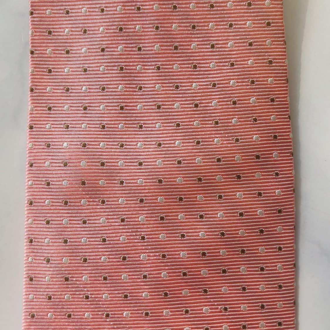 란셀 실크 핑크 도트 패턴 넥타이 9.7cm A+~A등급 E716
 상품이미지5