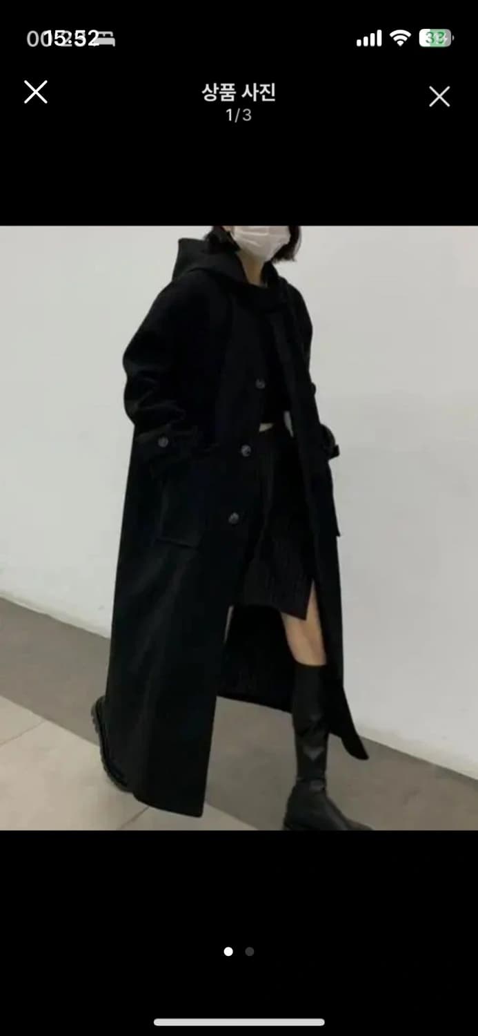 후드 롱코트 상품이미지1