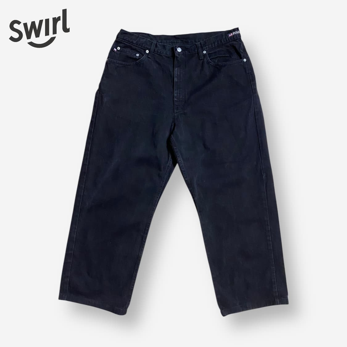 🌊Polo Sports Wide Black jeans 상품이미지1