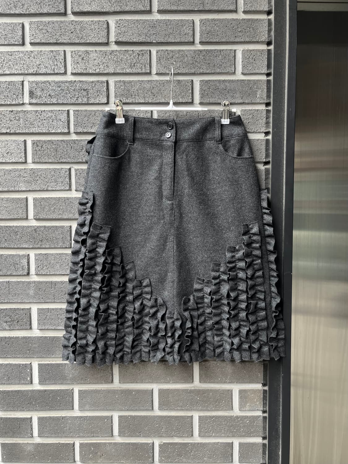 T.H.D LA MAISON 울 프릴 스커트 상품이미지1