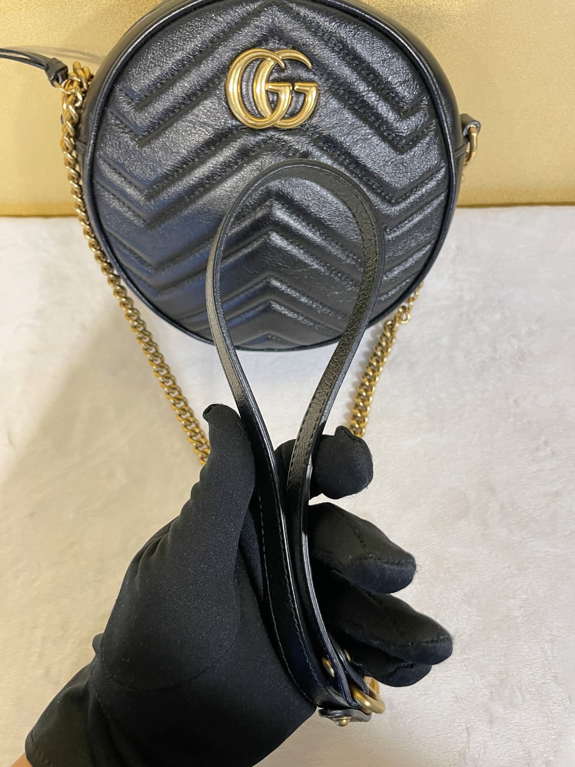 구찌 마몬트 미니 체인 탬버린백 상품이미지8