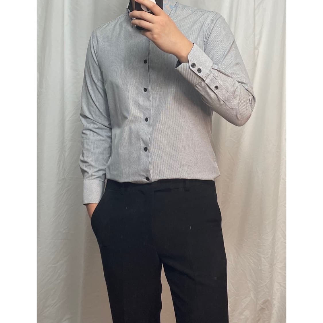 [95] 랑방 체크셔츠 (새상품급) 상품이미지3