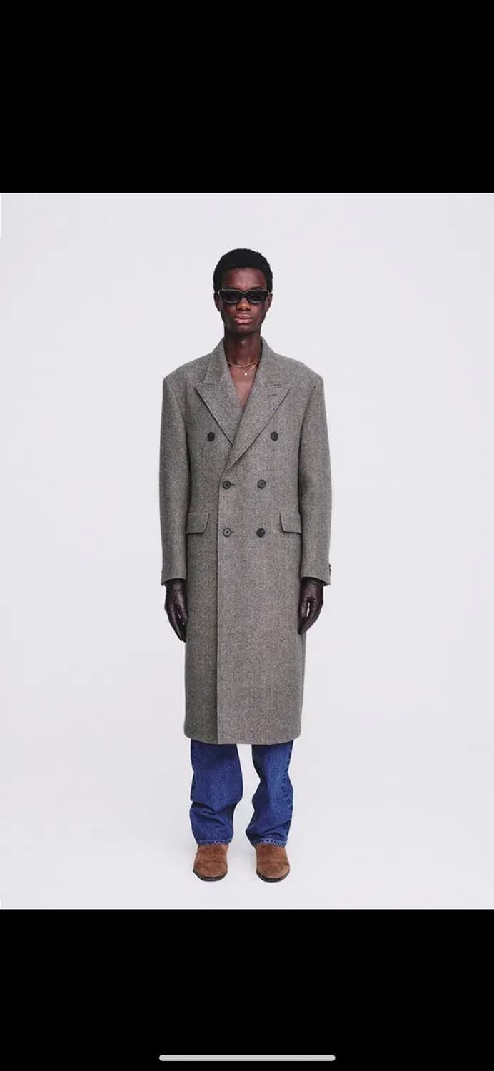 토니웩 23FW 헤링본 더블 코트 L 50 상품이미지1