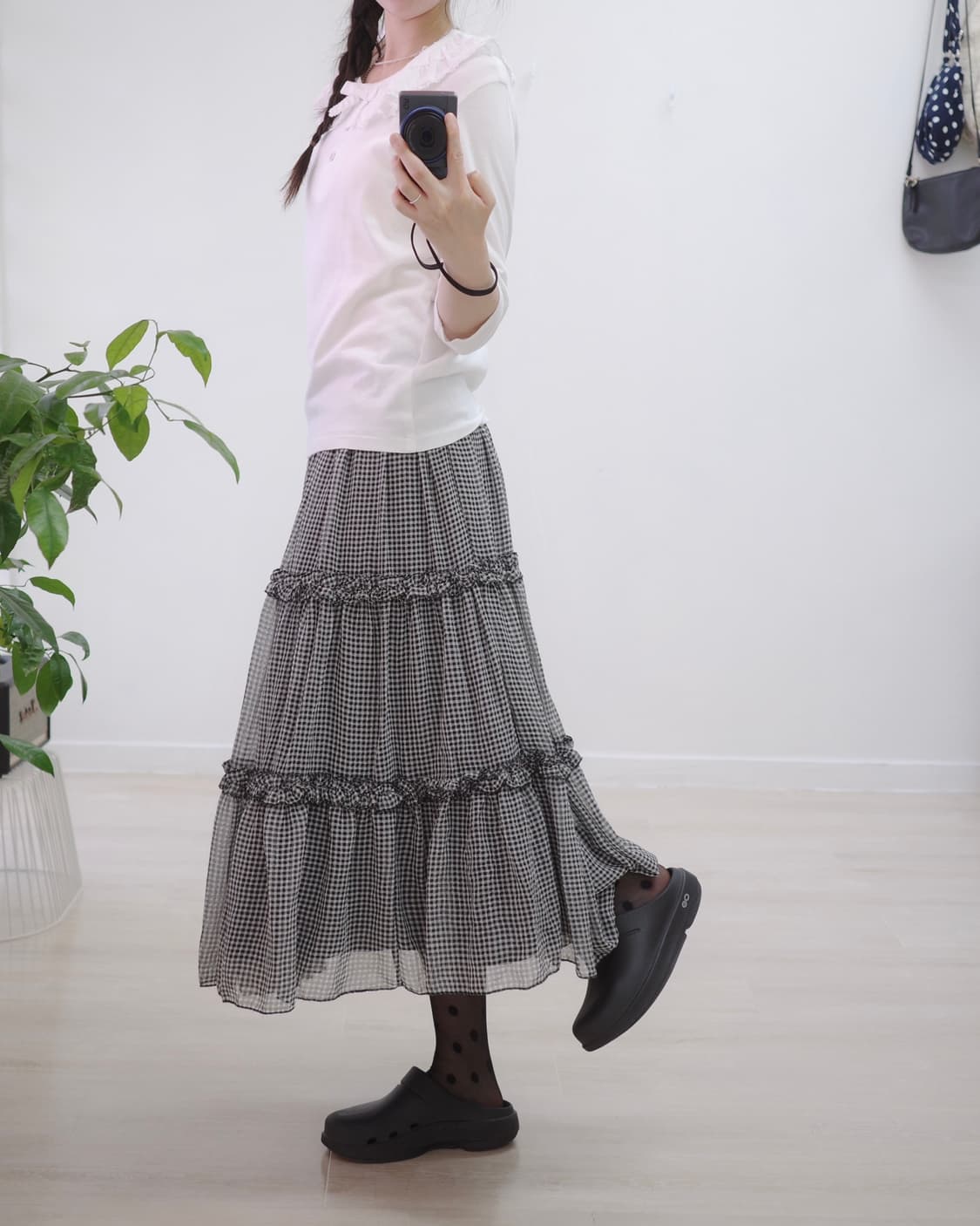 Catherine cottage check Skirt 상품이미지3