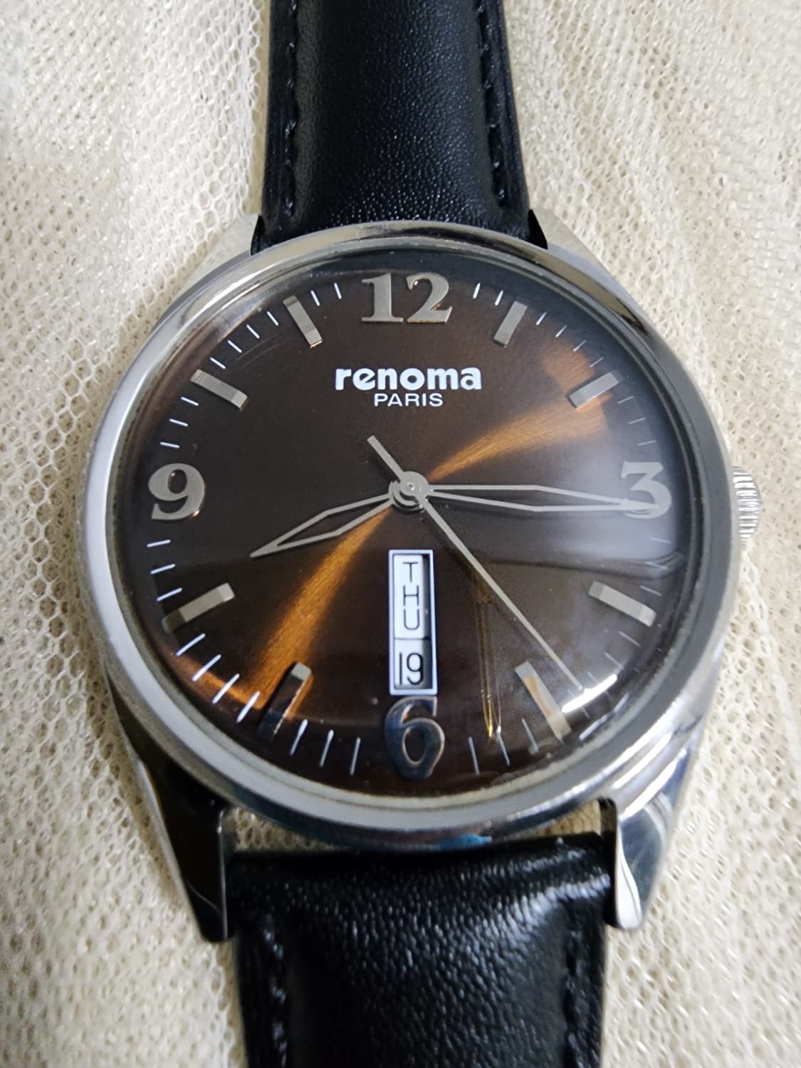 레노마 쿼츠 가죽 손목시계 상품이미지4