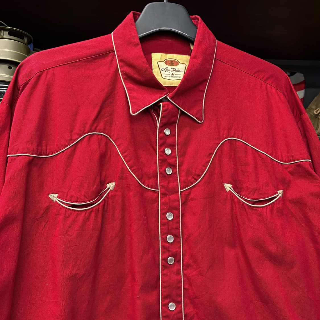 90s 래리마한 카우보이 컬렉션 파이핑 요크컷 로데오 셔츠 N575 상품이미지3