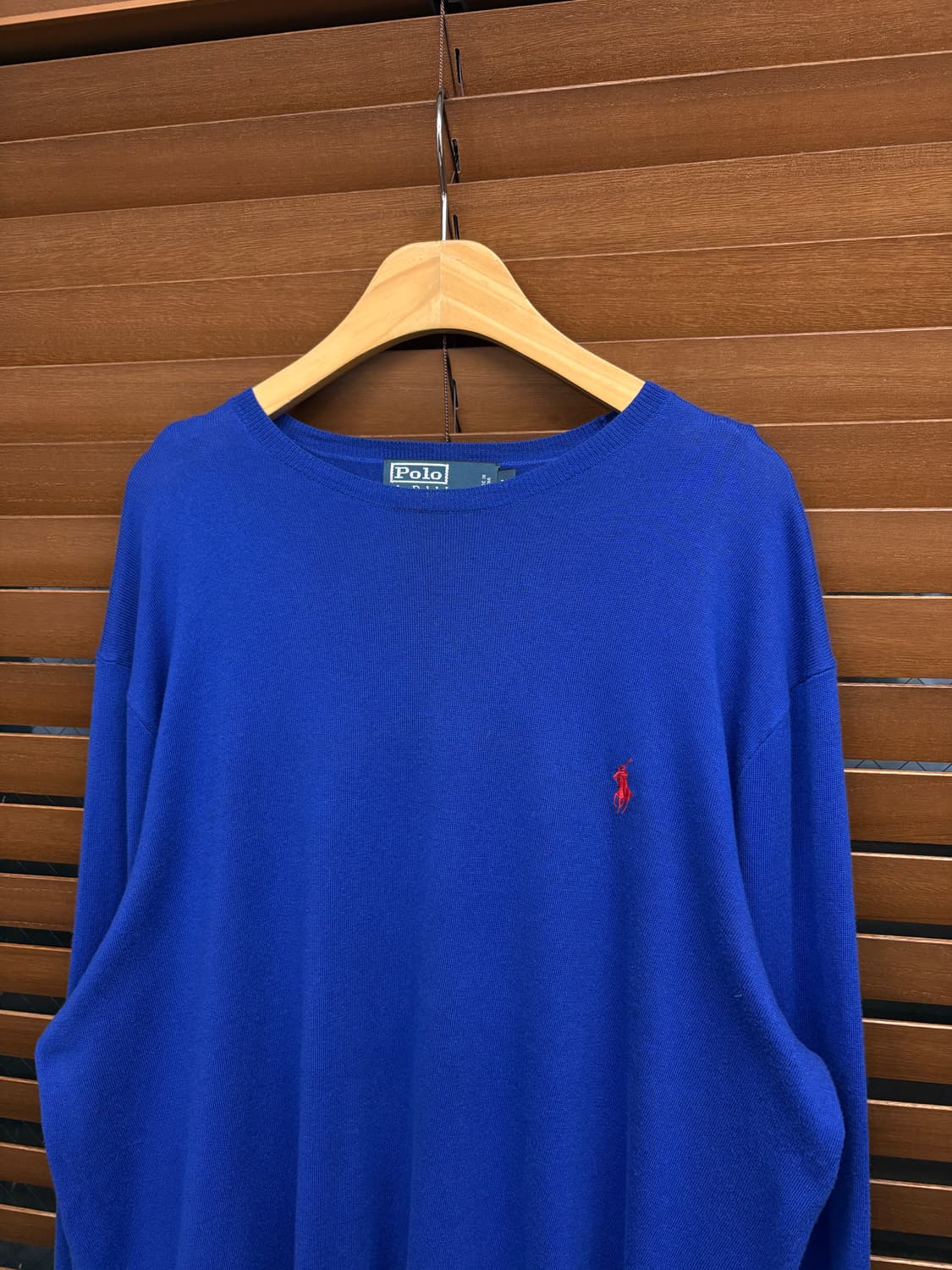 폴로 랄프로렌 피마코튼 블루 니트 상품이미지4
