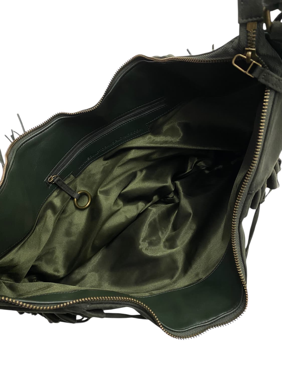 스컬프터 프린지 숄더백 카키 상품이미지3