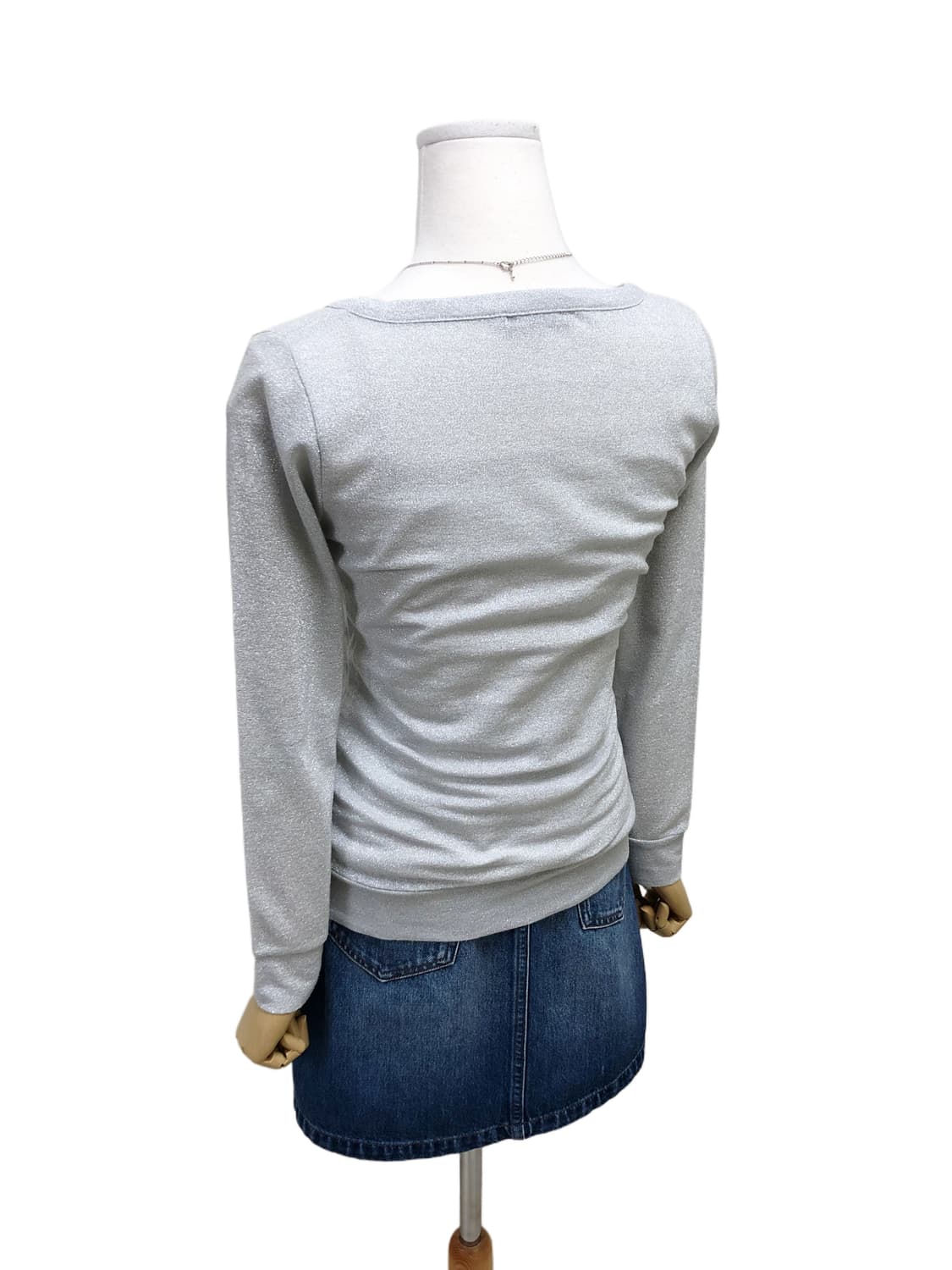 연그레이 글리터 셔링 가디건 상품이미지8