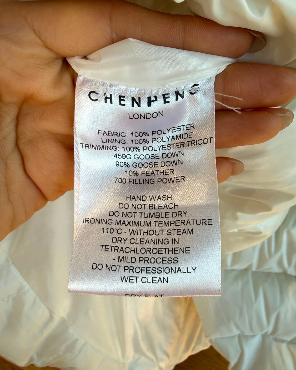 펑첸왕 화이트 오버사이즈 구스 다운 점퍼  상품이미지9