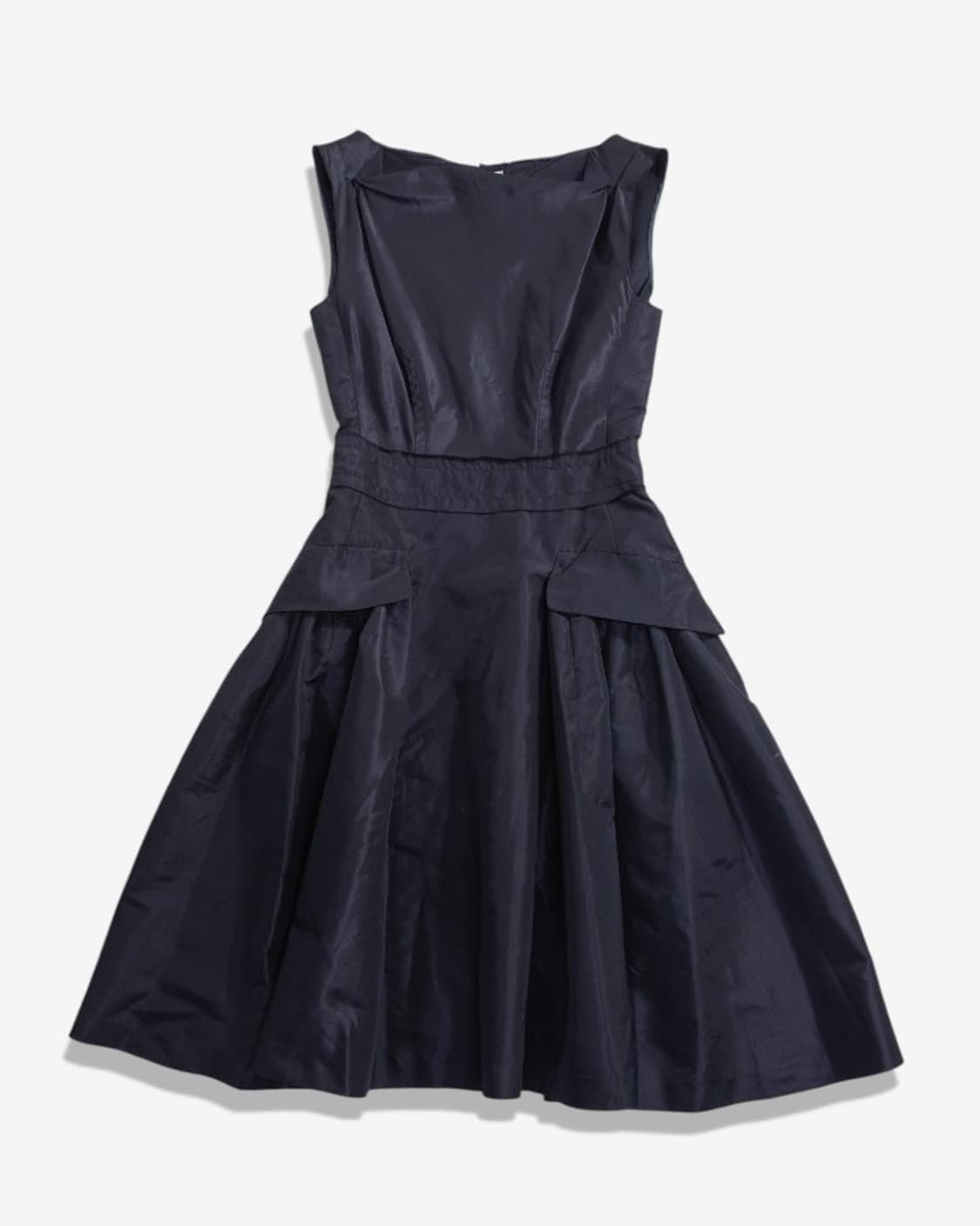 Prada Navy Silk Blend Dress 상품이미지1