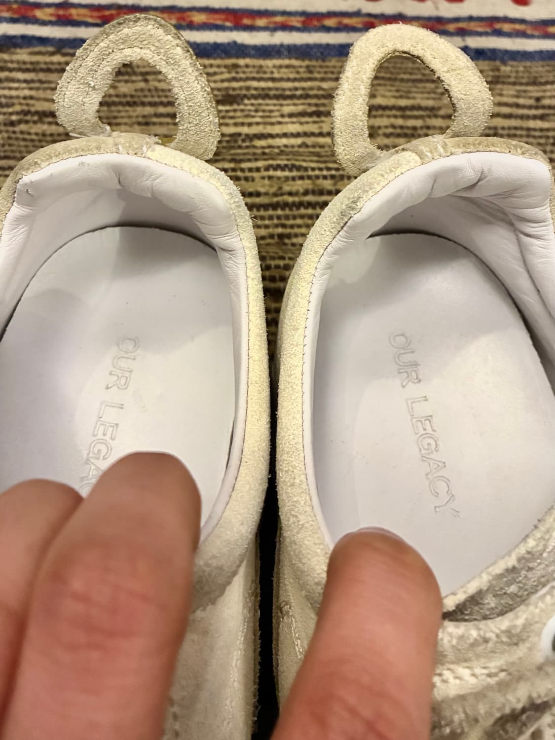 (37/240)Our legacy 아워레가시 가베 스니커즈 화이트 크림 상품이미지9