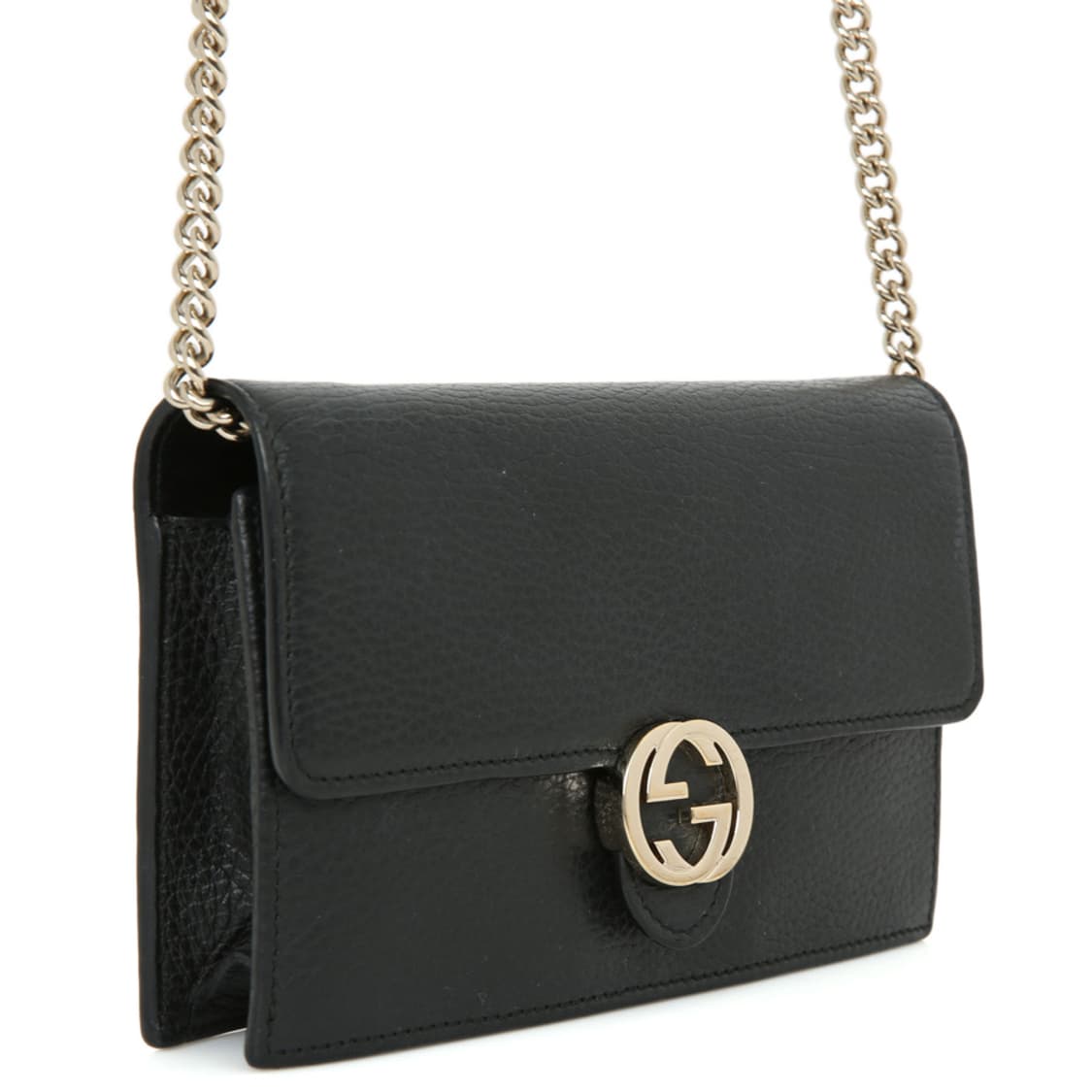 구찌 인터로킹 체인 크로스백 GG 블랙 미니백 510314 상품이미지3