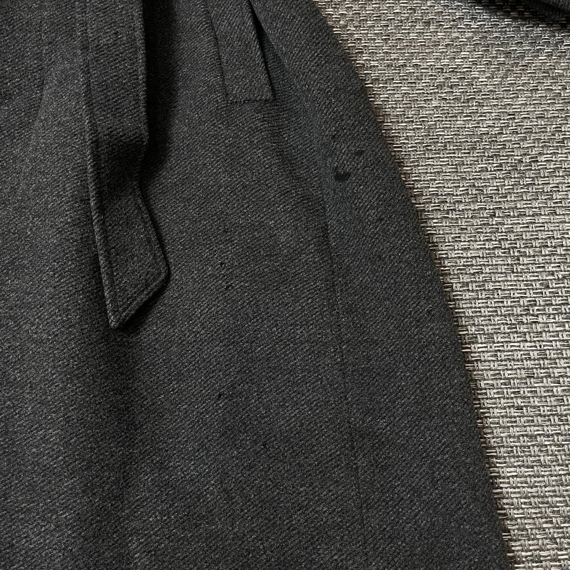 빌트모어 그레이 퍼카라 울 롱코트 105 상품이미지5