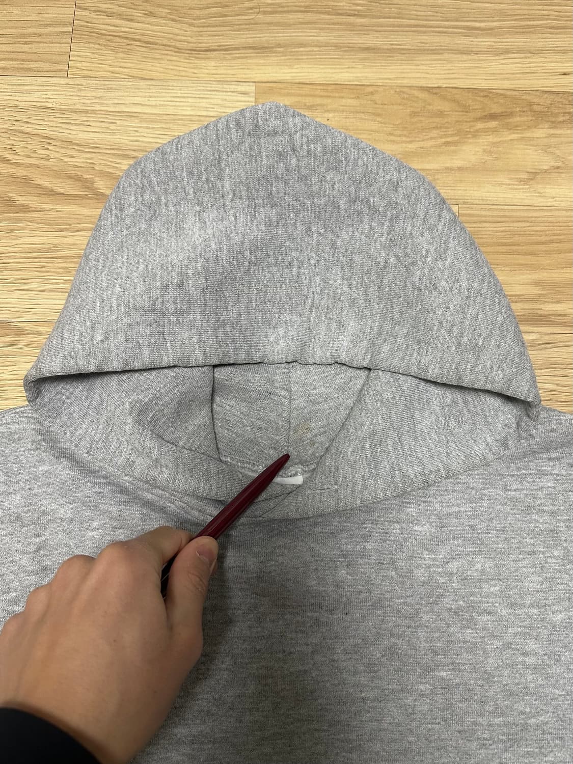 90s 빈티지 러셀 후드 그레이 XL USA 상품이미지7