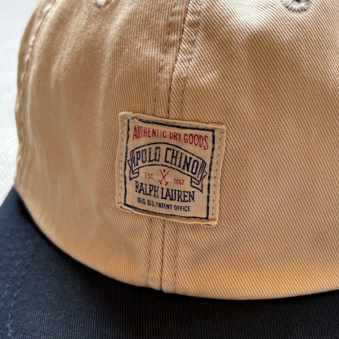 90s Polo Ralph Lauren 폴로 치노 레더 백 스트랩 볼 캡 상품이미지3