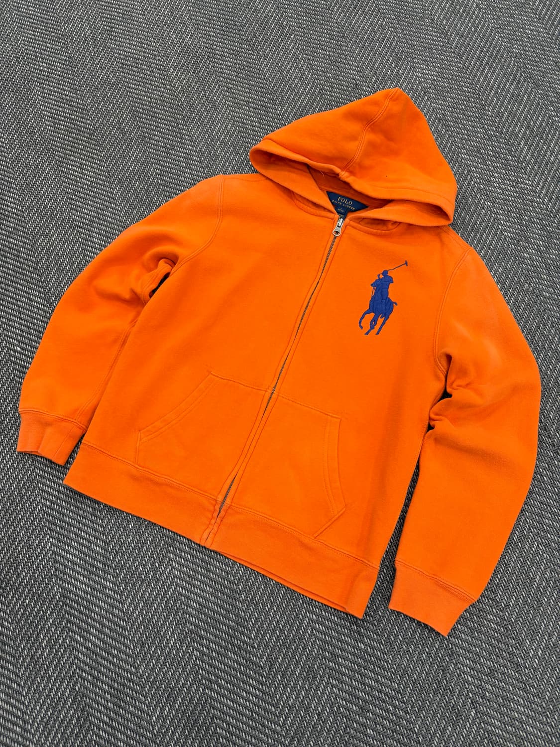 폴로 후드집업 오렌지 상품이미지1