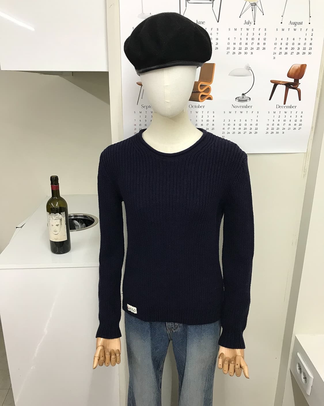 폴로 와플 니트 상품이미지6