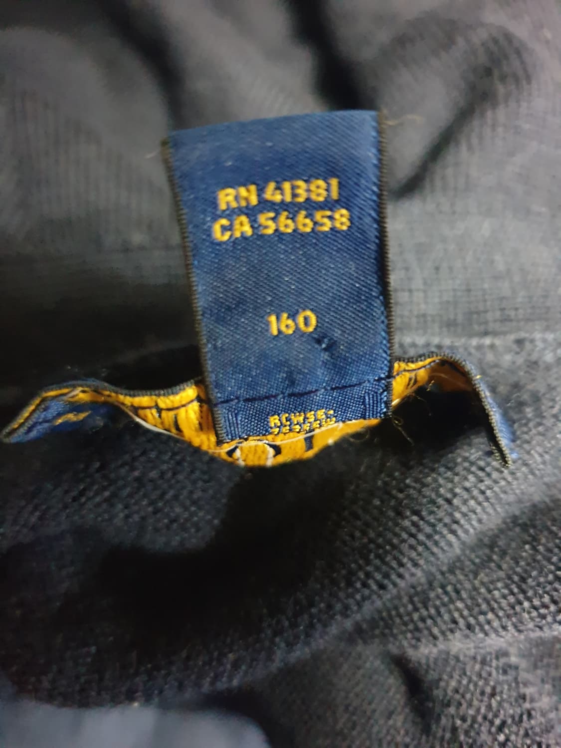 폴로랄프로렌 키즈&딱붙핏 브이넥 울100% 포켓 가디건 네이비 (XS) 상품이미지5