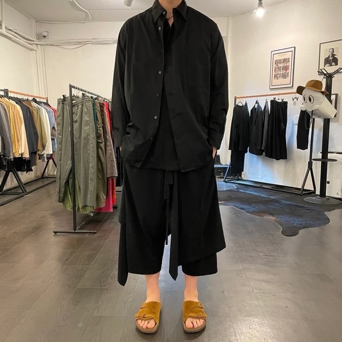 요지야마모토 턱 디테일 셔츠 상품이미지4
