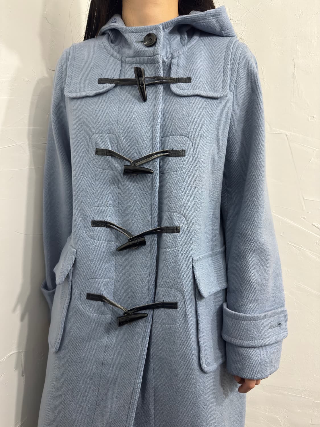 aylesbury blue hood wool duffle coat 상품이미지3