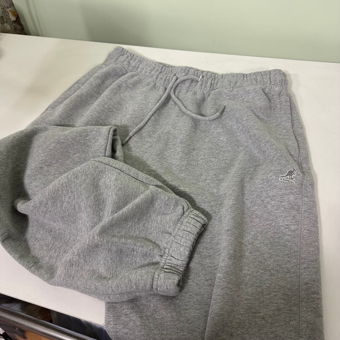 XL 캉골 루즈조거핏 밴딩 그레이 스웻팬츠 상품이미지1