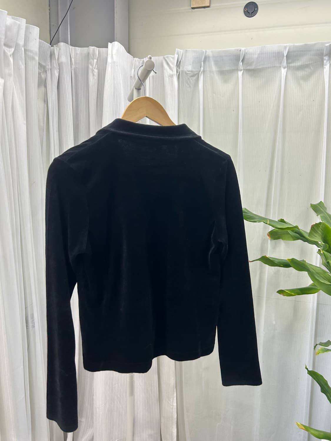 Deux Concept Labo 벨벳 블랙 진주 버튼 자켓 1797 상품이미지3